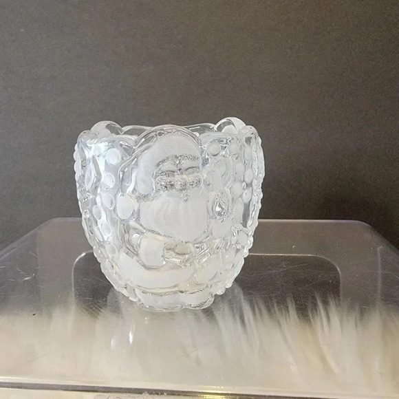 GORHAM North Pole Express Set of 3 Crystal Votives 1990s with original‎ box. - Picture 3 of 7